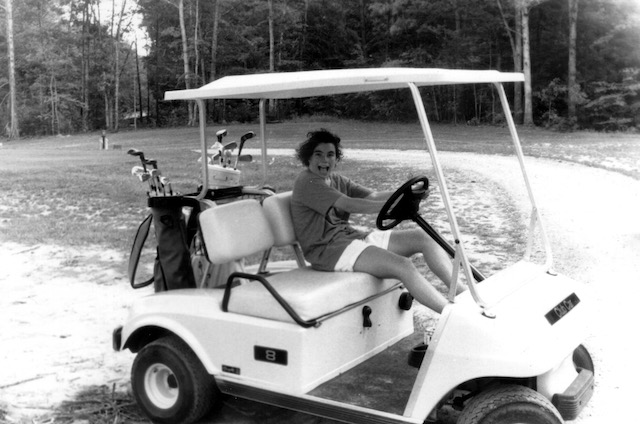 Katie Massa Drives the Golf Cart, 1994